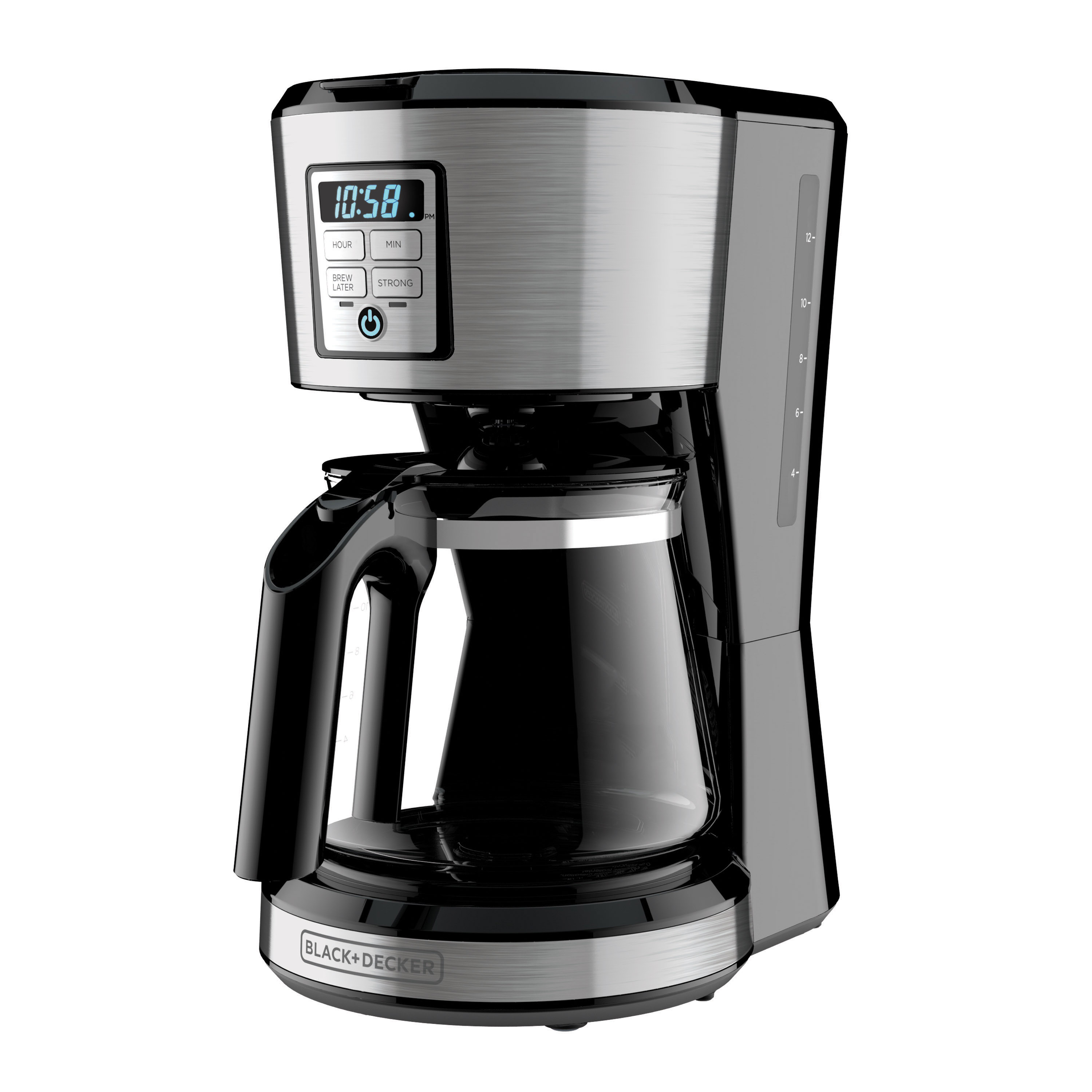 Black stainless 2024 coffee maker